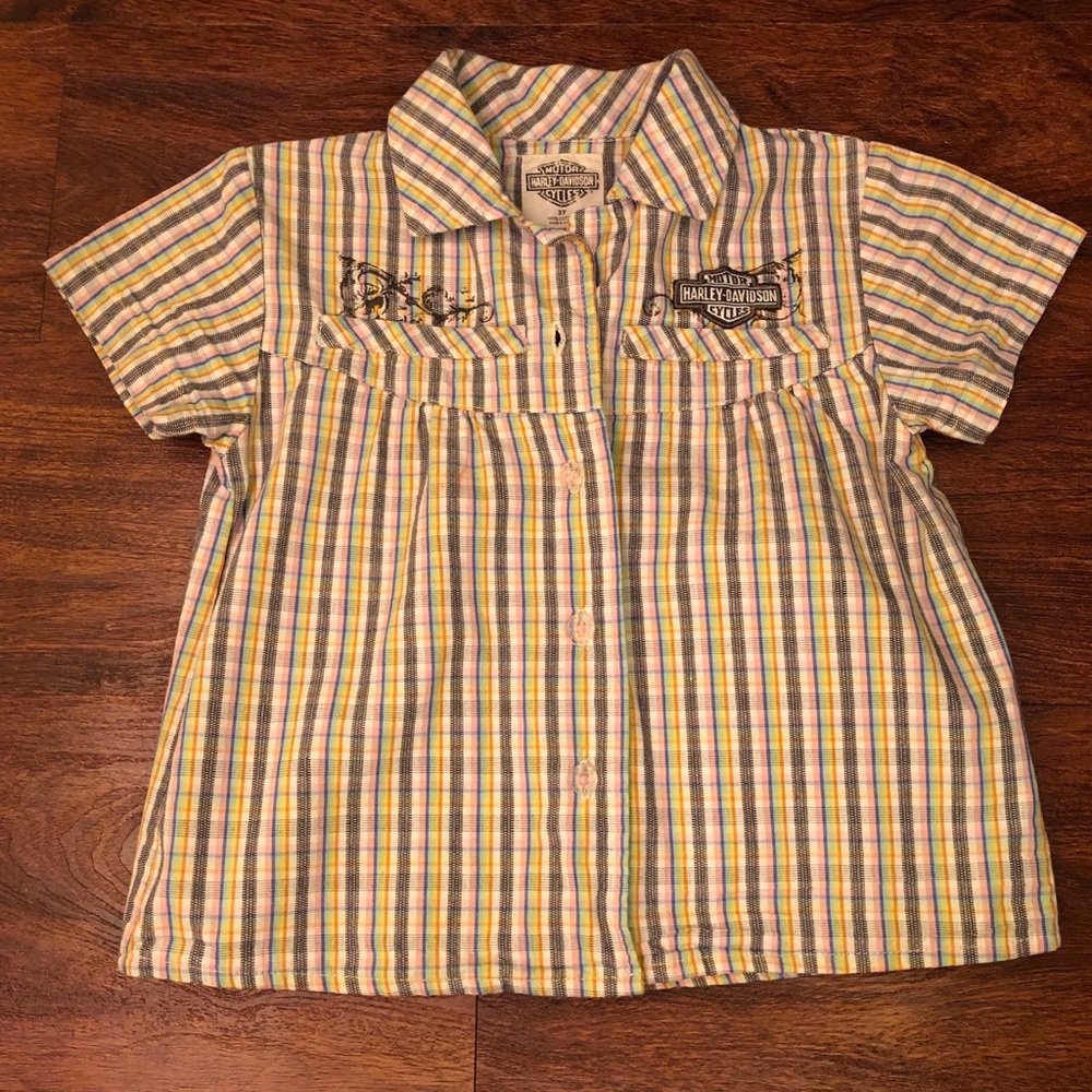 Harley Davidson Button up!